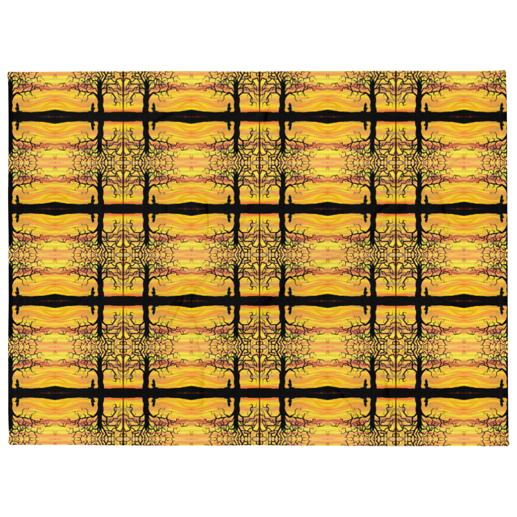 The Reaper and the Trees Throw Blanket